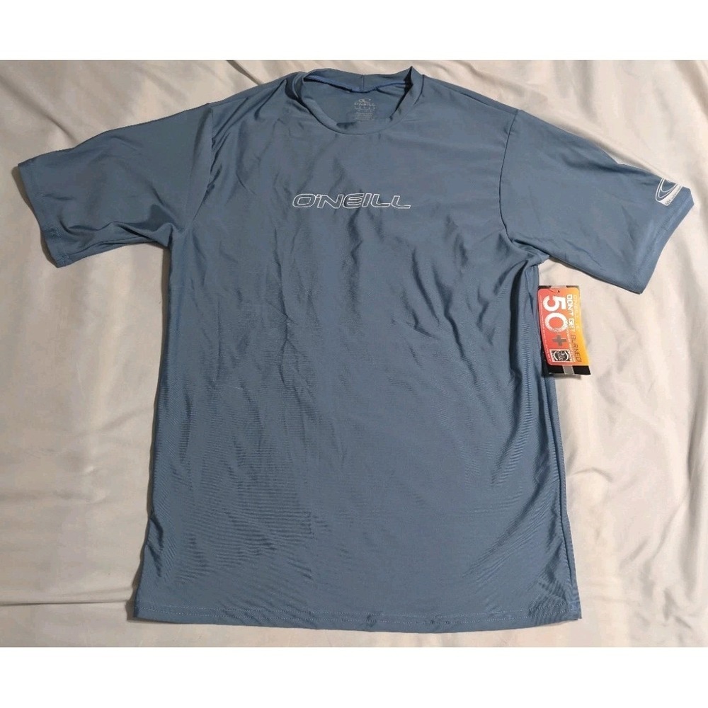 O'Neill UPF 50+ Performance Sun Shirt Dusty Blue Mens Large NWT‎